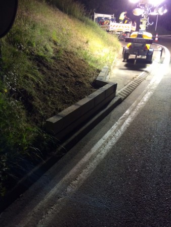 Chantier de nuit bretelle A104